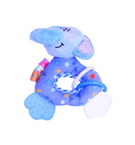 Elephant Plush Toy With Teether